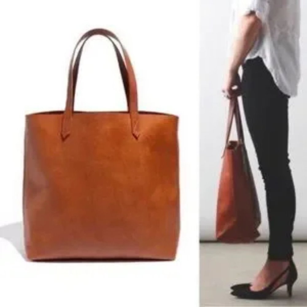 Madewell Transport Tote in English Saddle
